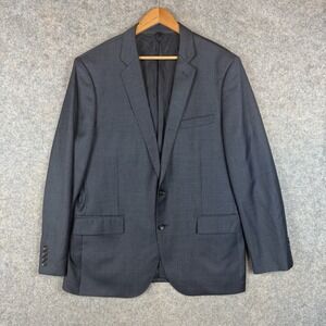 J.Crew Blazer Mens 44R Gray Ludlow Tollegno 1900 100% Wool Italy Jacket